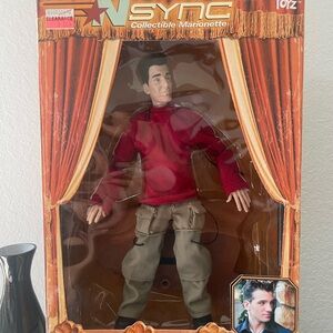 N'Sync Collectible Marionette J.C. Chasez Doll year 2000 NIB Rare Sealed